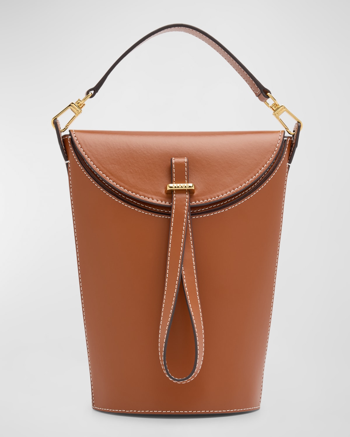 Staud Phoebe Convertible Leather Bucket Bag