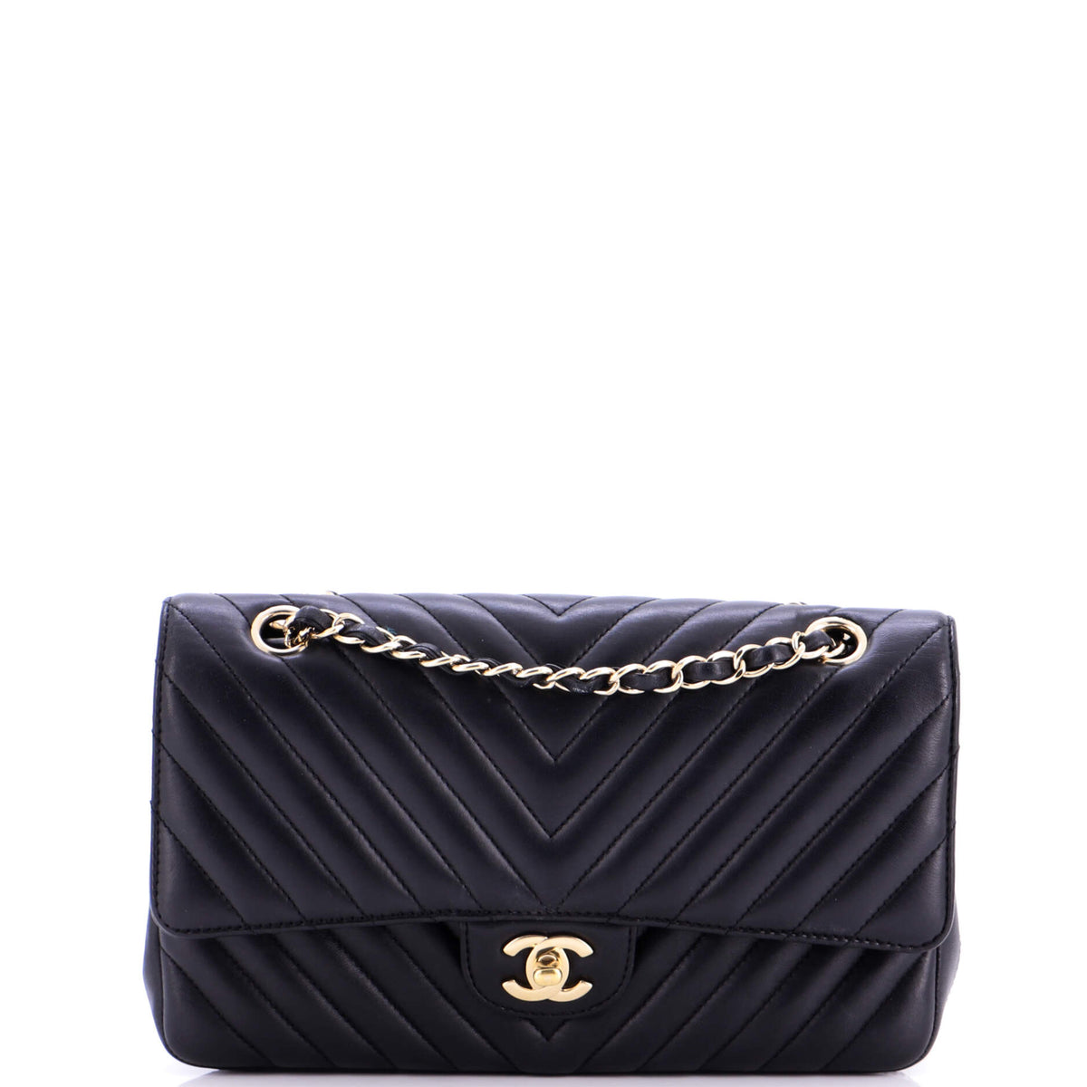 Chanel CHANEL Classic Double Flap Bag Chevron Lambskin Medium