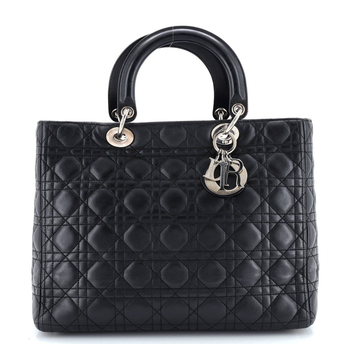 Christian Dior Lady Dior Bag Cannage Quilt Lambskin Large