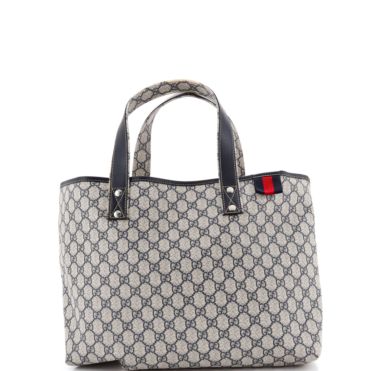 Gucci GUCCI Web Loop Tote GG Coated Canvas Medium