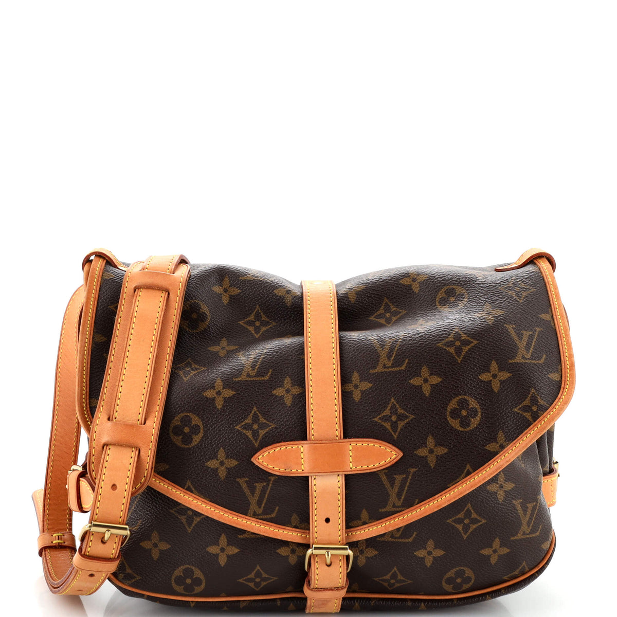 Louis Vuitton Saumur Handbag Monogram Canvas 30