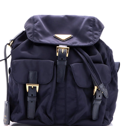 PRADA Re-Edition 1978 Pocket Backpack Re-Nylon with Saffiano Leather Small