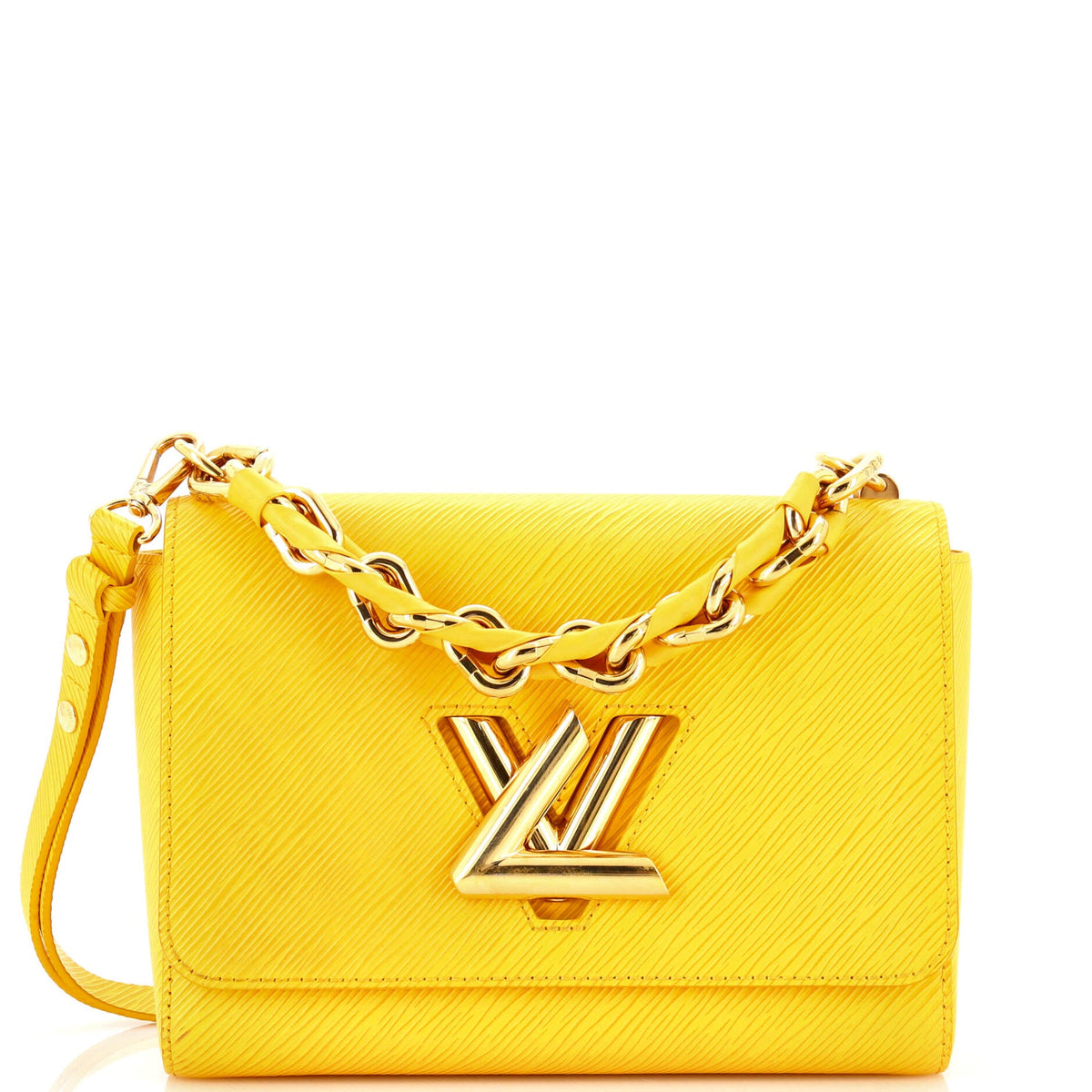 Louis Vuitton Braided Handle Twist Bag Epi Leather MM