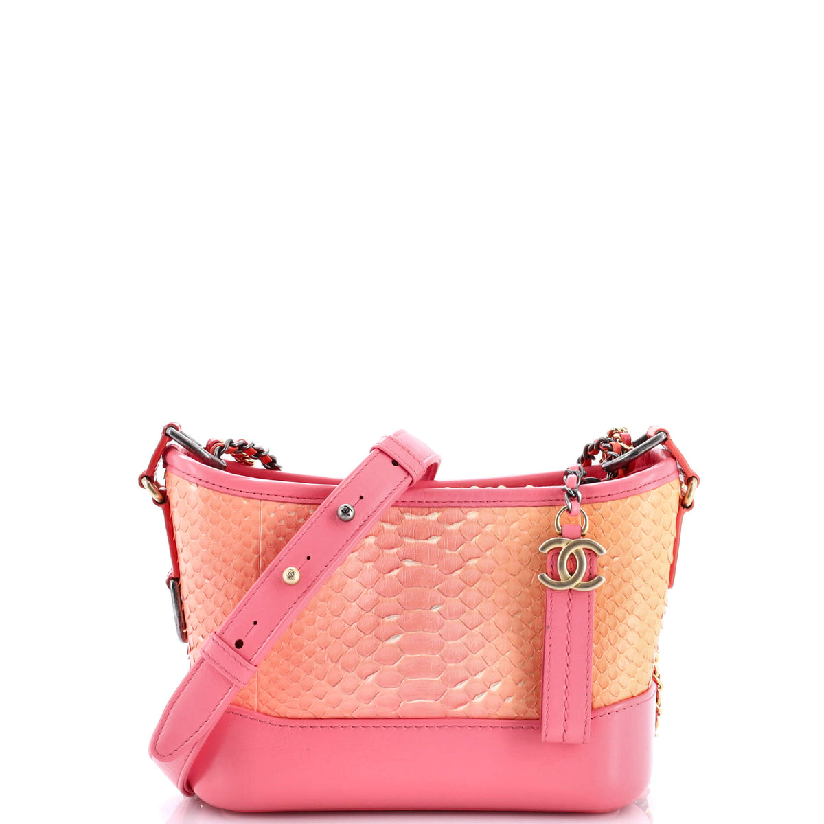 Chanel CHANEL Gabrielle Hobo Python Small