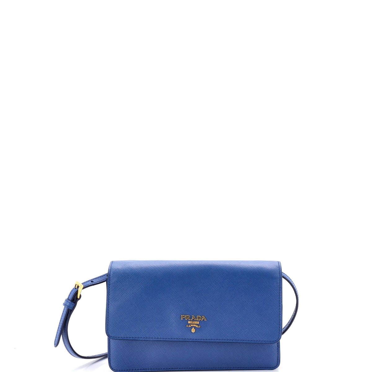 Prada PRADA Wallet on Strap Saffiano Leather Small