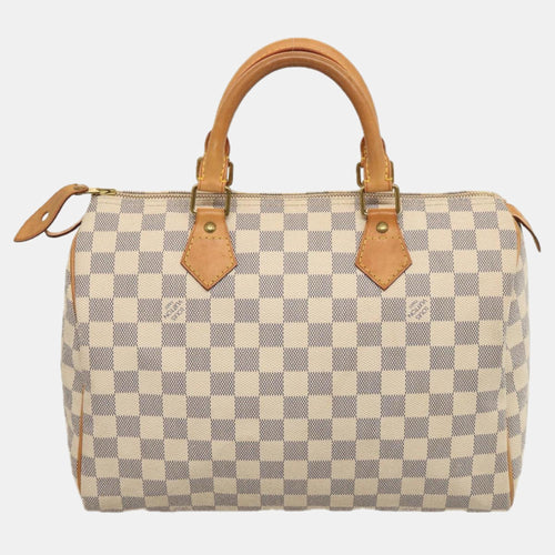 White Damier Azur Canvas Speedy 30 handbag