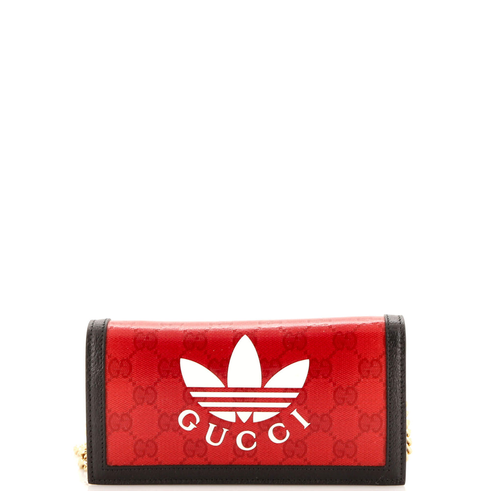 GUCCI x adidas Wallet on Chain GG Coated Canvas