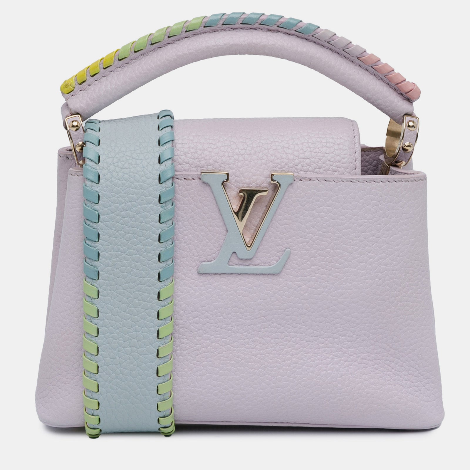 Louis Vuitton Taurillon Capucines Mini Glycine Arc-en-ciel