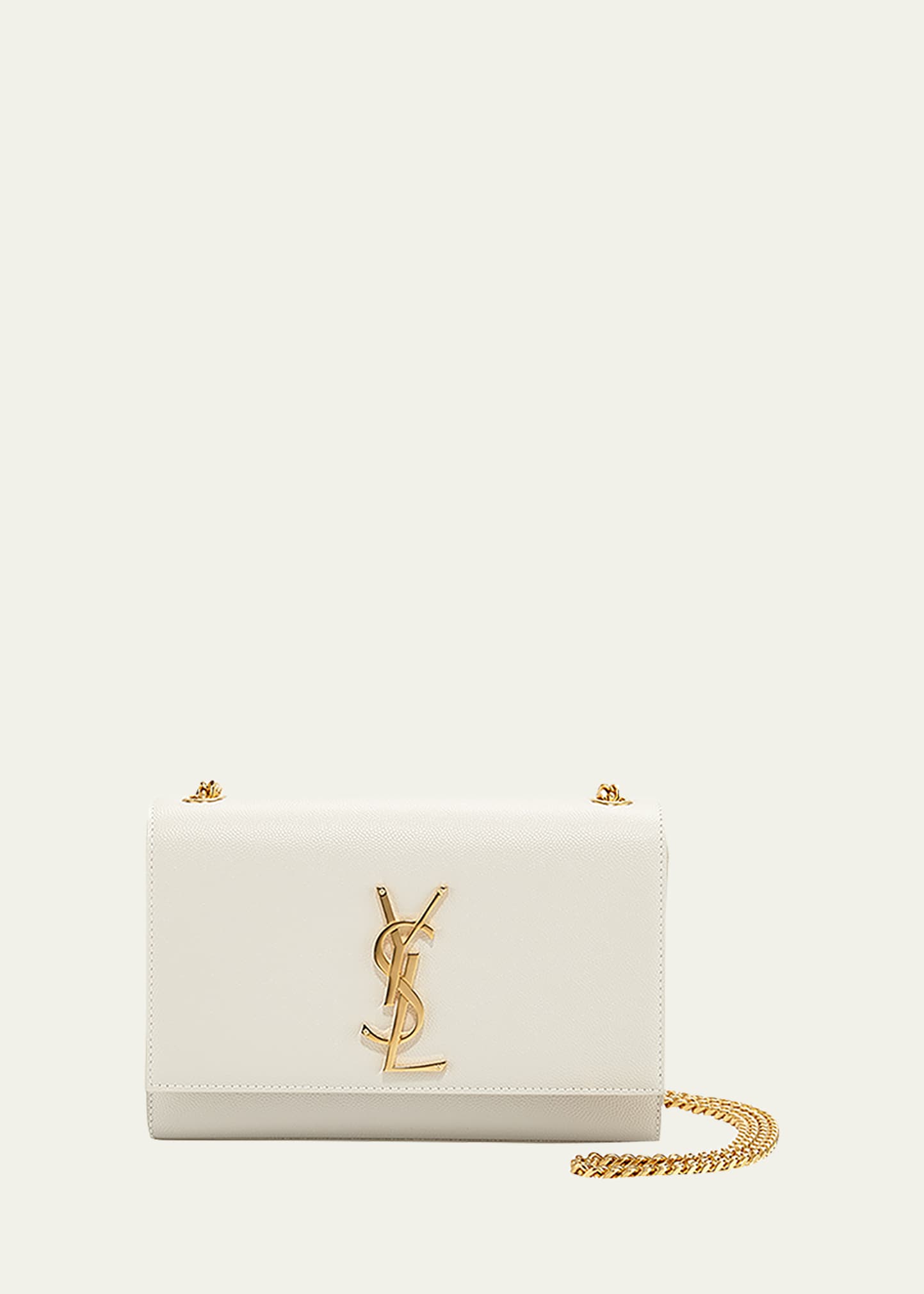 Saint Laurent Kate Small YSL Crossbody Bag in Grained Leather