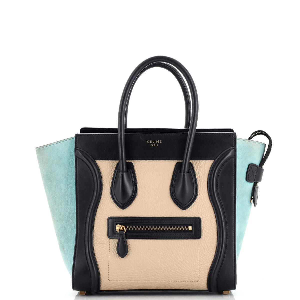 Celine CELINE Tricolor Luggage Bag Leather Micro
