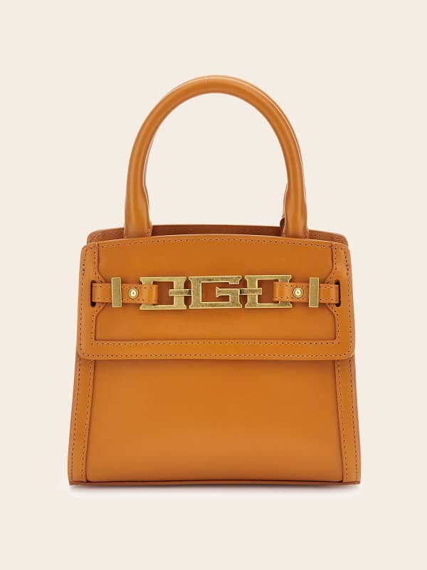 Guess Cristina Genuine Leather Mini Handbag