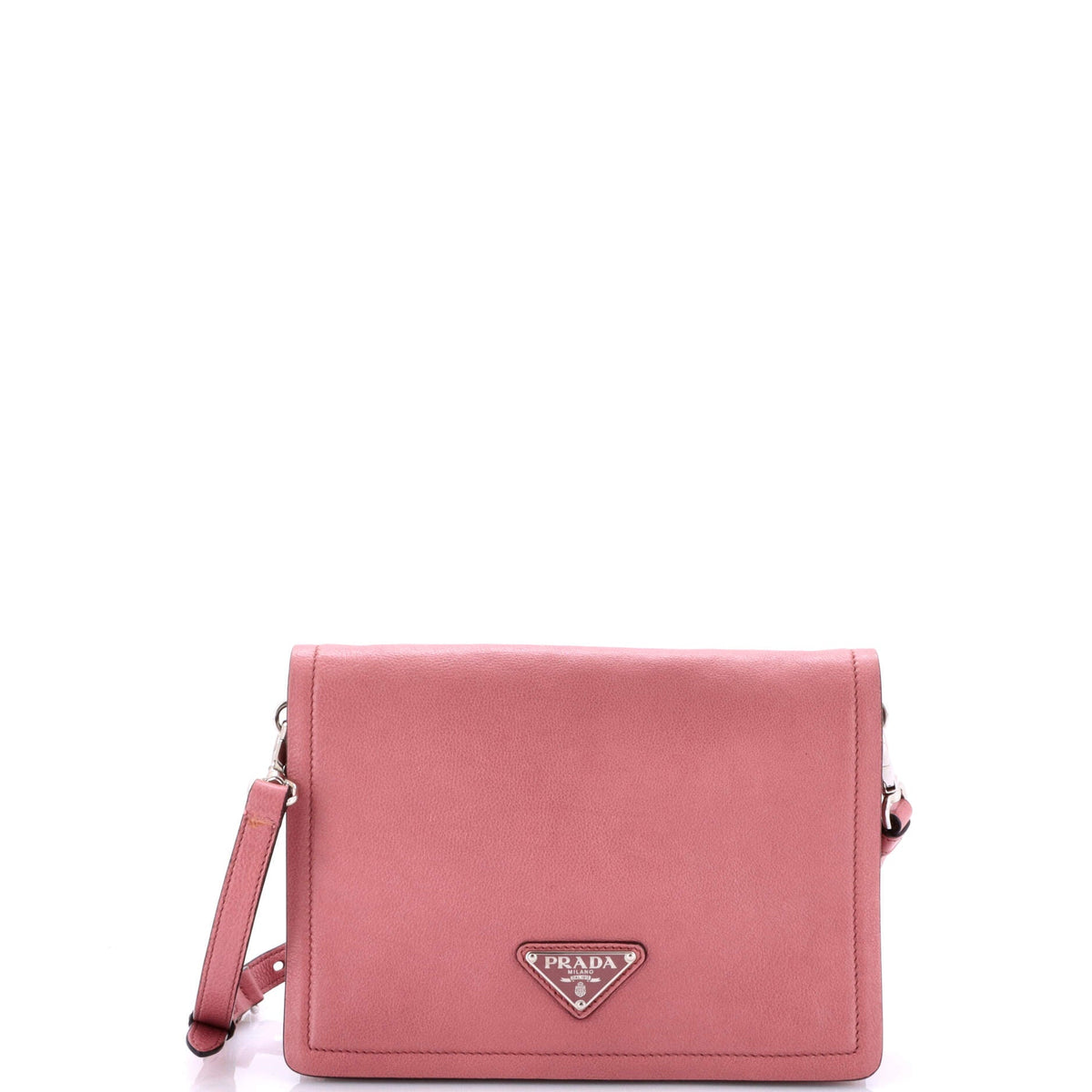 Prada PRADA Full Flap Shoulder Bag Glace Calf Small