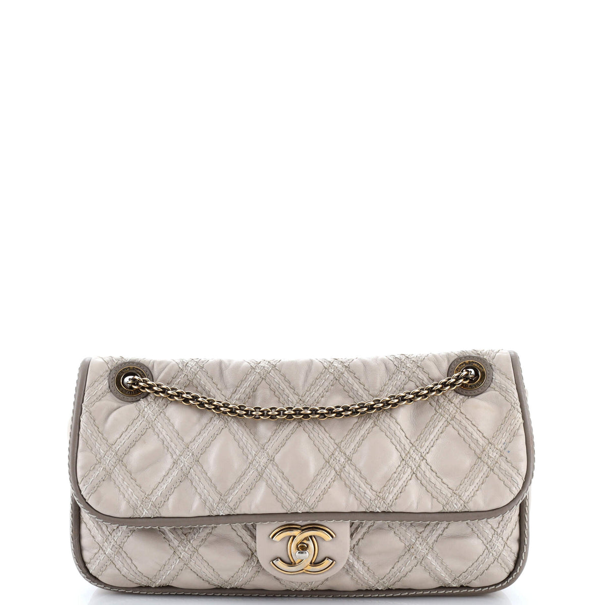 Chanel CHANEL Triptych Flap Bag Quilted Calfskin Medium