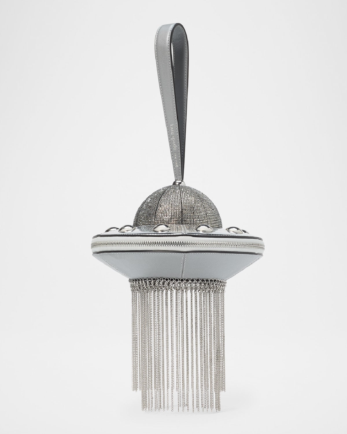 Kate Spade New York spaced out embellished metallic top-handle bag