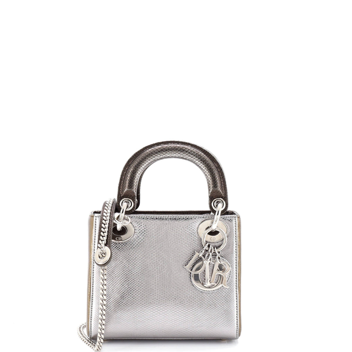 Christian Dior Lady Dior Chain Bag Lizard Mini