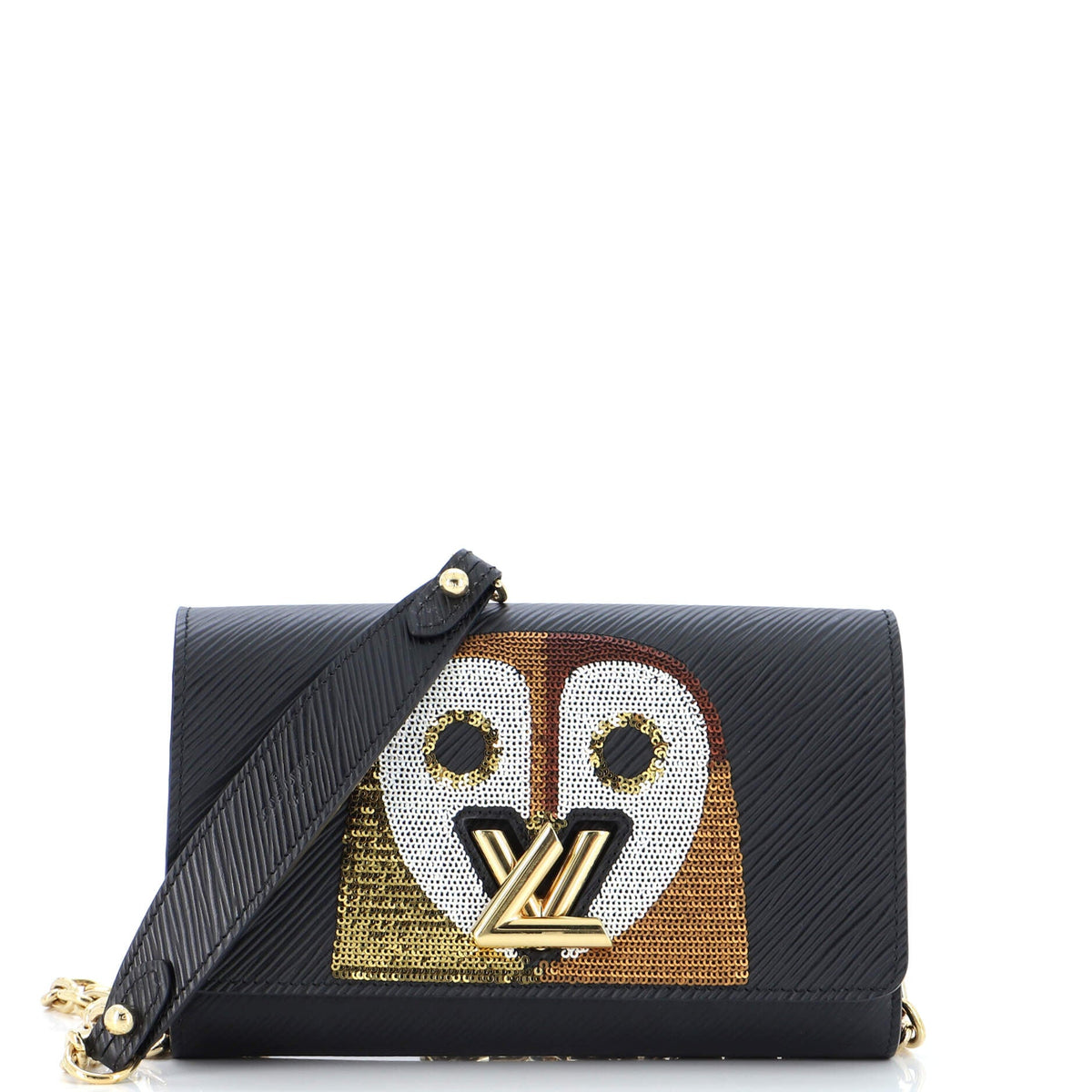 Louis Vuitton Twist Chain Wallet Epi Leather with Sequins