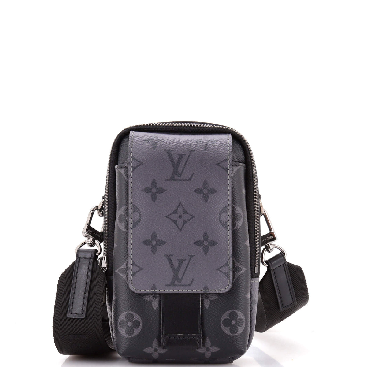 Louis Vuitton Double Phone Pouch NM Reverse Monogram Eclipse Canvas