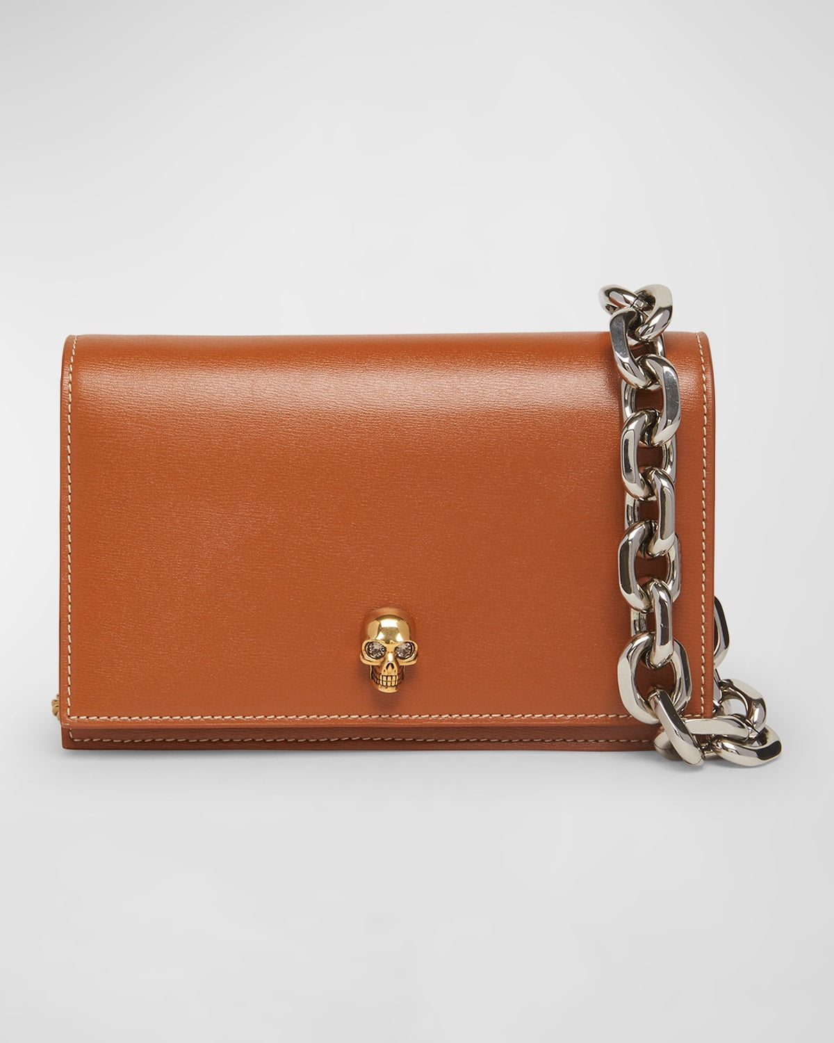 Alexander Mcqueen Small Skull Leather Crossbody Bag