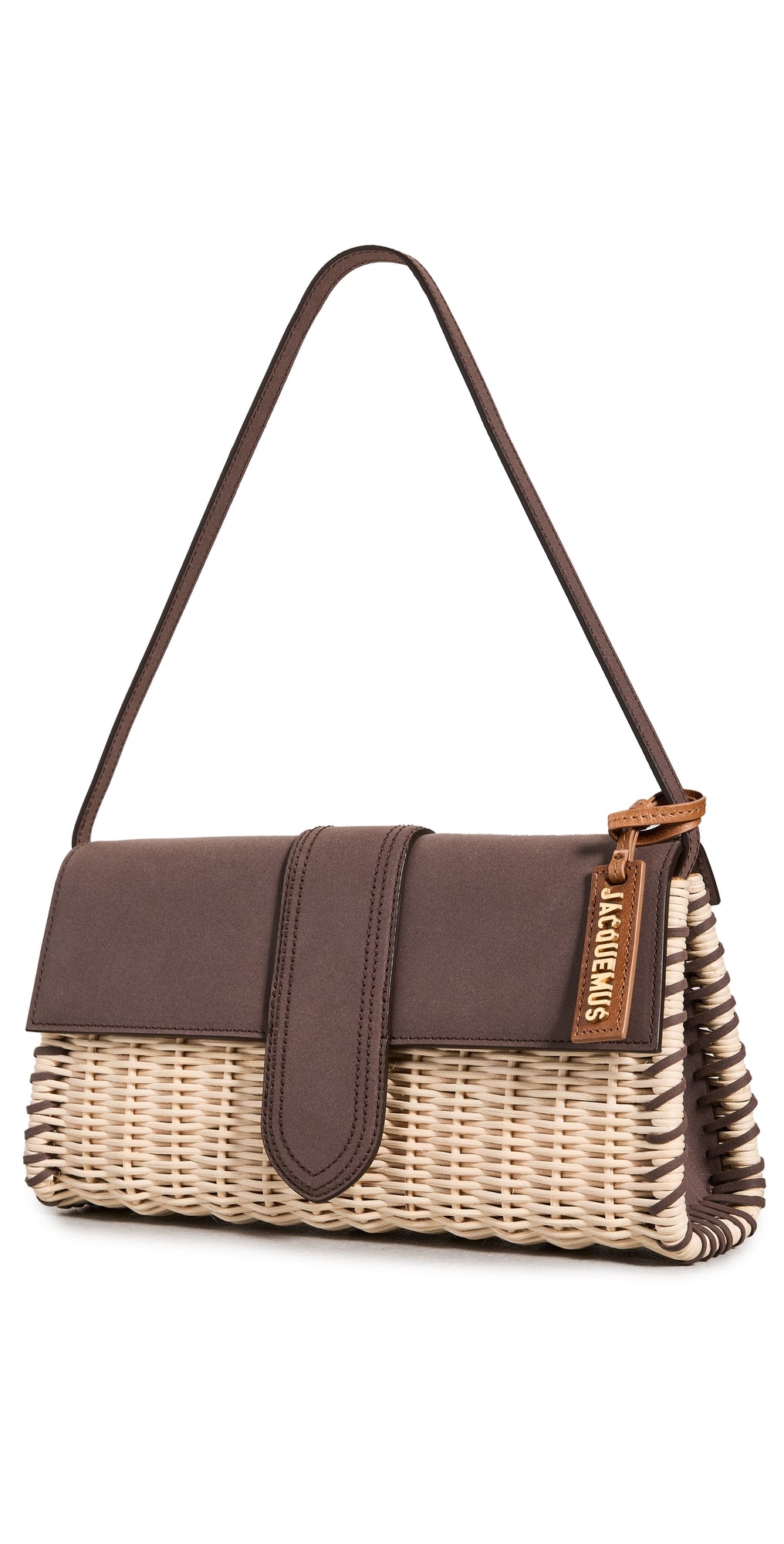 Jacquemus Le Bambino Long Osier Bag Brown One Size