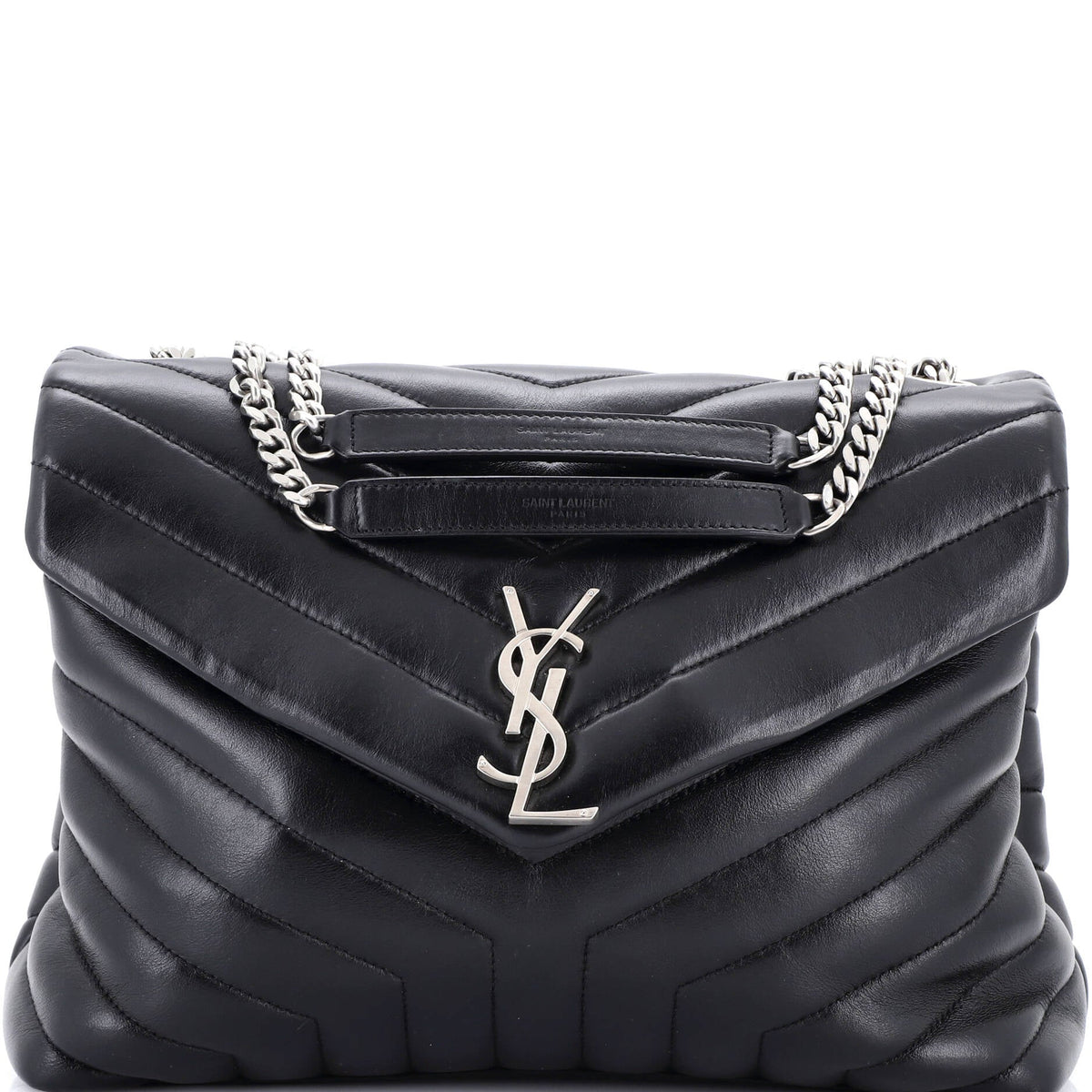 Saint Laurent Loulou Shoulder Bag Matelasse Chevron Leather Medium