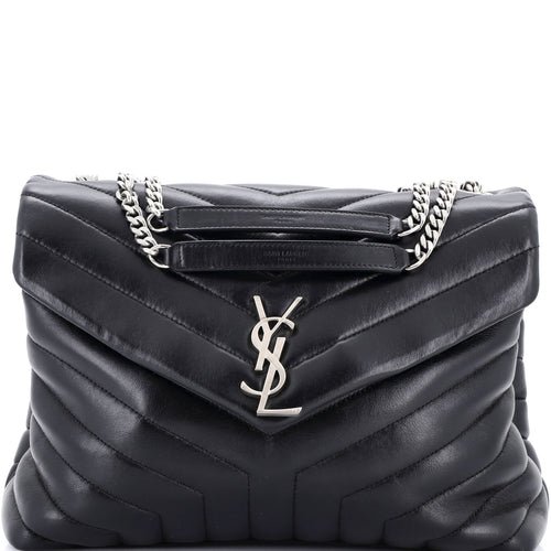 Loulou Shoulder Bag Matelasse Chevron Leather Medium