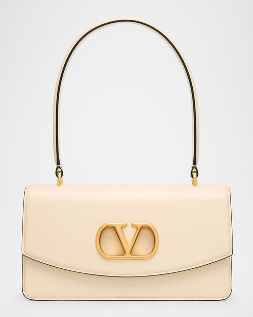 Vain VLOGO Leather Top-Handle Bag