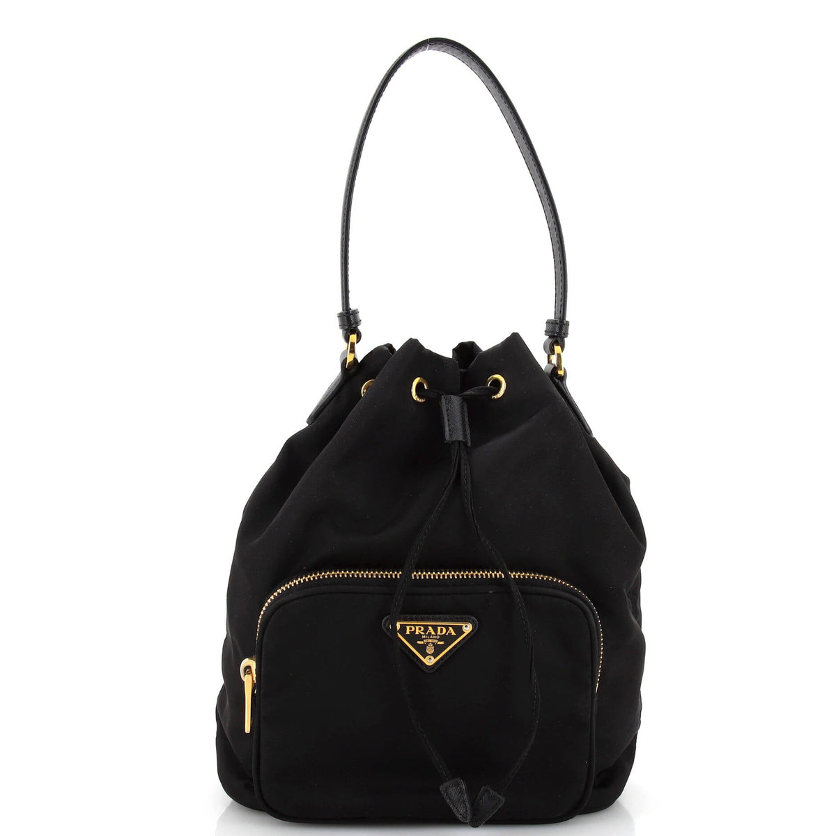 Prada PRADA Drawstring Bucket Bag Tessuto Small