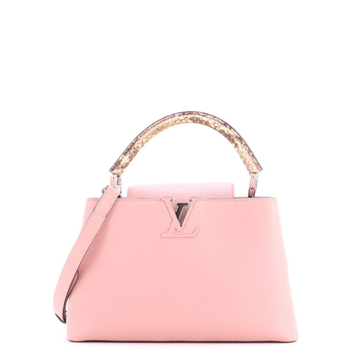 Capucines Bag Leather with Python PM