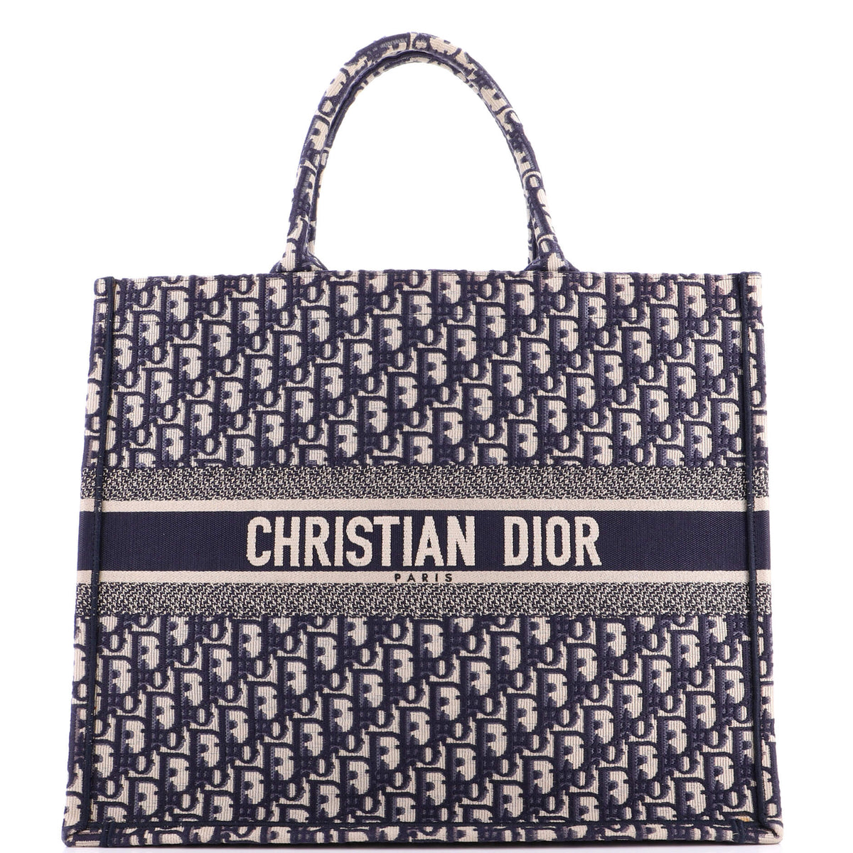 Christian Dior Book Tote Oblique Canvas Large