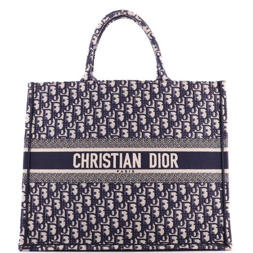 Book Tote Oblique Canvas Large