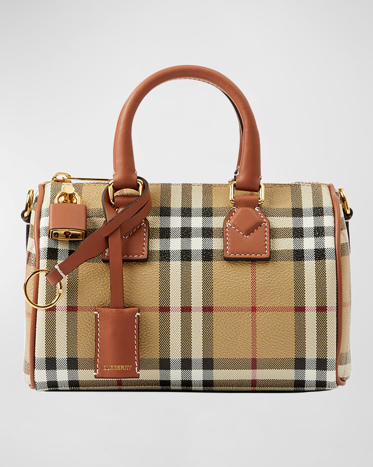 Burberry Check Bowling Shoulder Bag