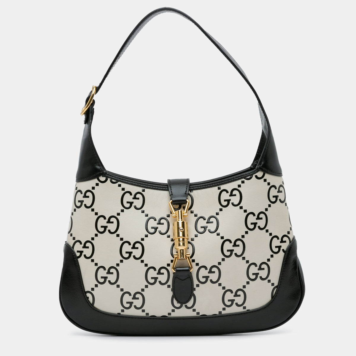 Gucci Small GG Print Leather Jackie 1961