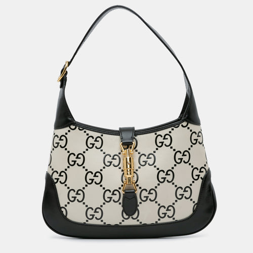 Small GG Print Leather Jackie 1961