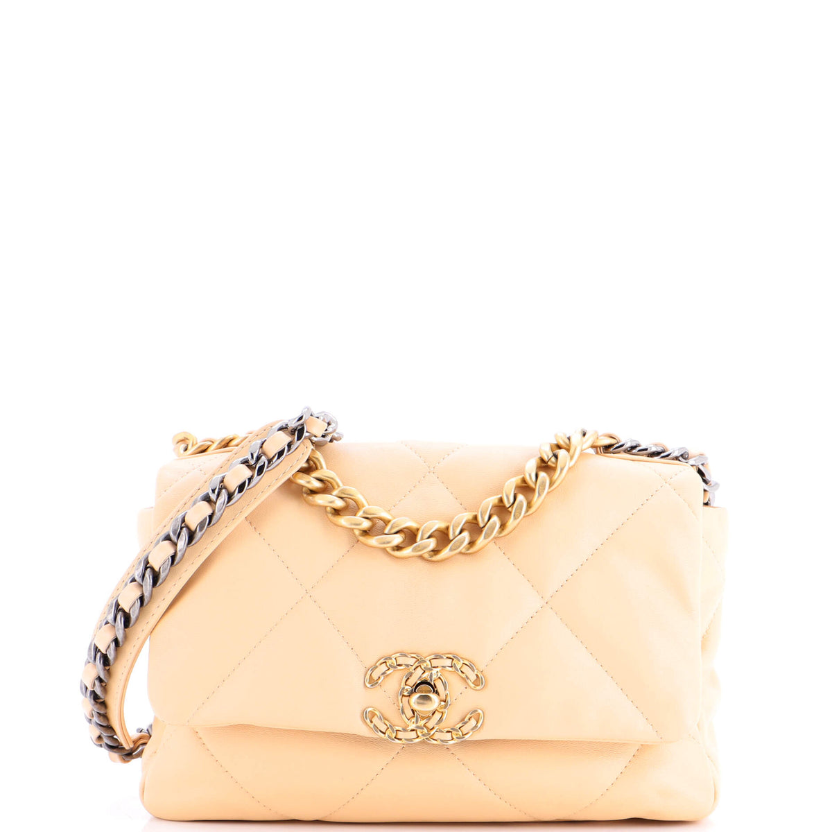Chanel CHANEL 19 Flap Bag Quilted Leather Medium