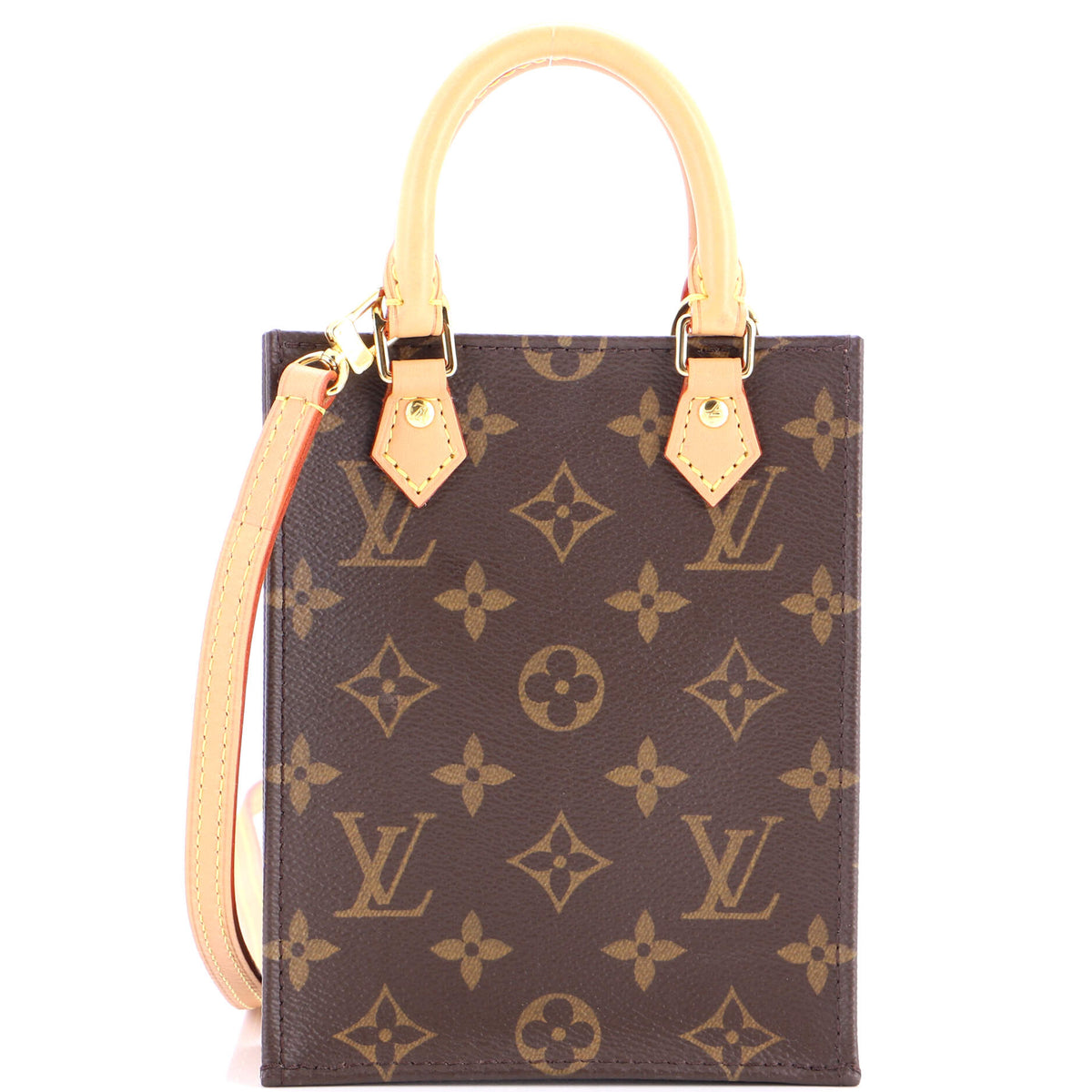 Louis Vuitton Petit Sac Plat Bag Monogram Canvas