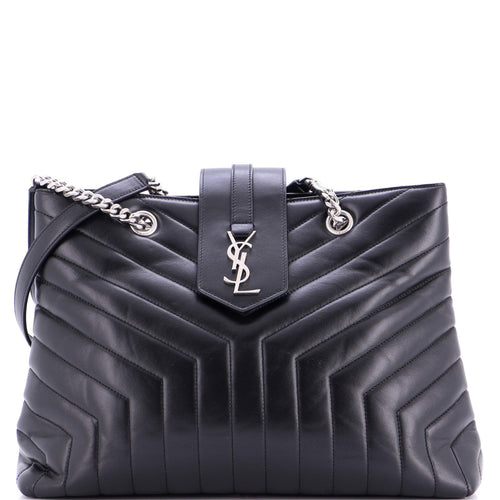 LouLou Tote Matelasse Chevron Leather Large