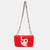 Red Terry Fabric Mini Love Lola Shoulder Bag