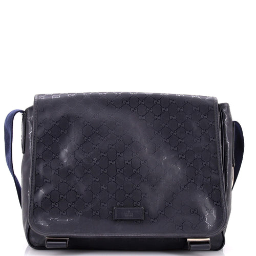 GUCCI Diaper Flap Bag GG Imprime
