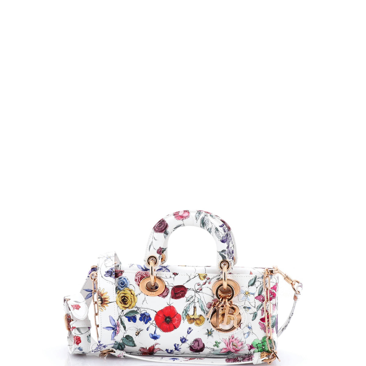 Christian Dior Lady D-Joy Bag Printed Leather Small