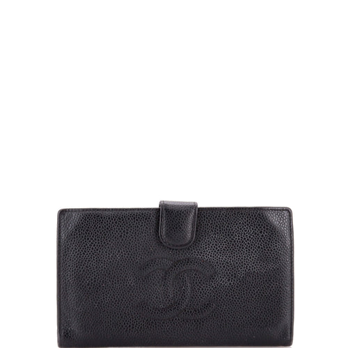 CHANEL Timeless CC French Wallet Caviar Long