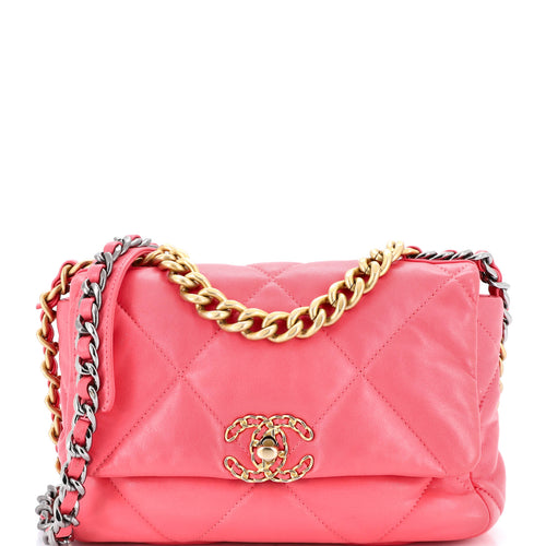 CHANEL 19 Flap Bag Quilted Leather Medium