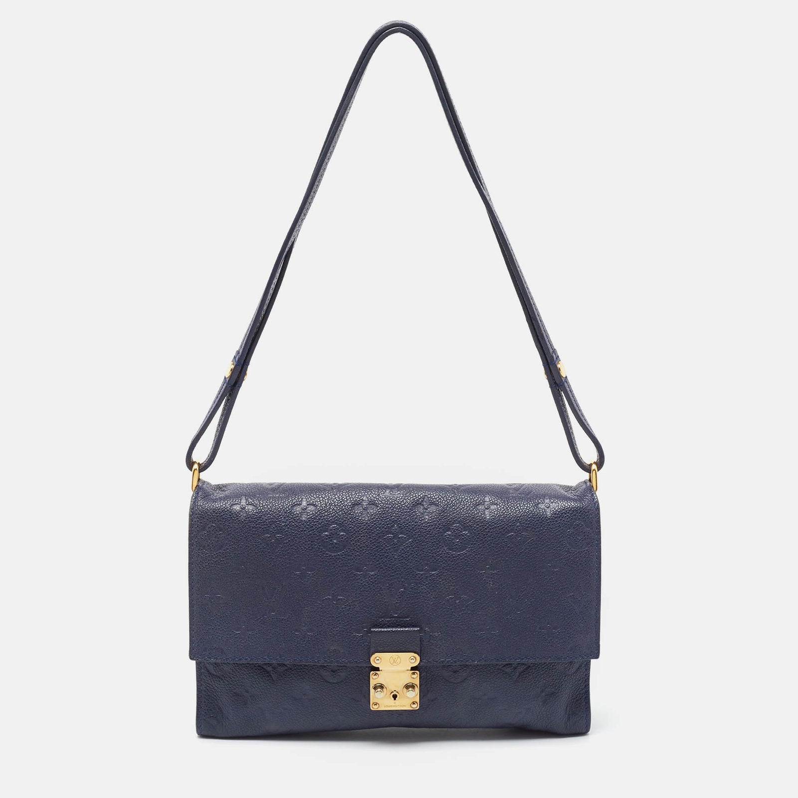 Louis Vuitton Sac Fascinante en cuir Empreinte Monogram Infini bleu