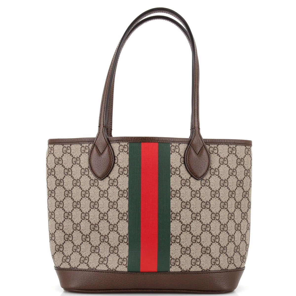 Gucci GUCCI Ophidia Open Shopping Tote GG Coated Canvas Small