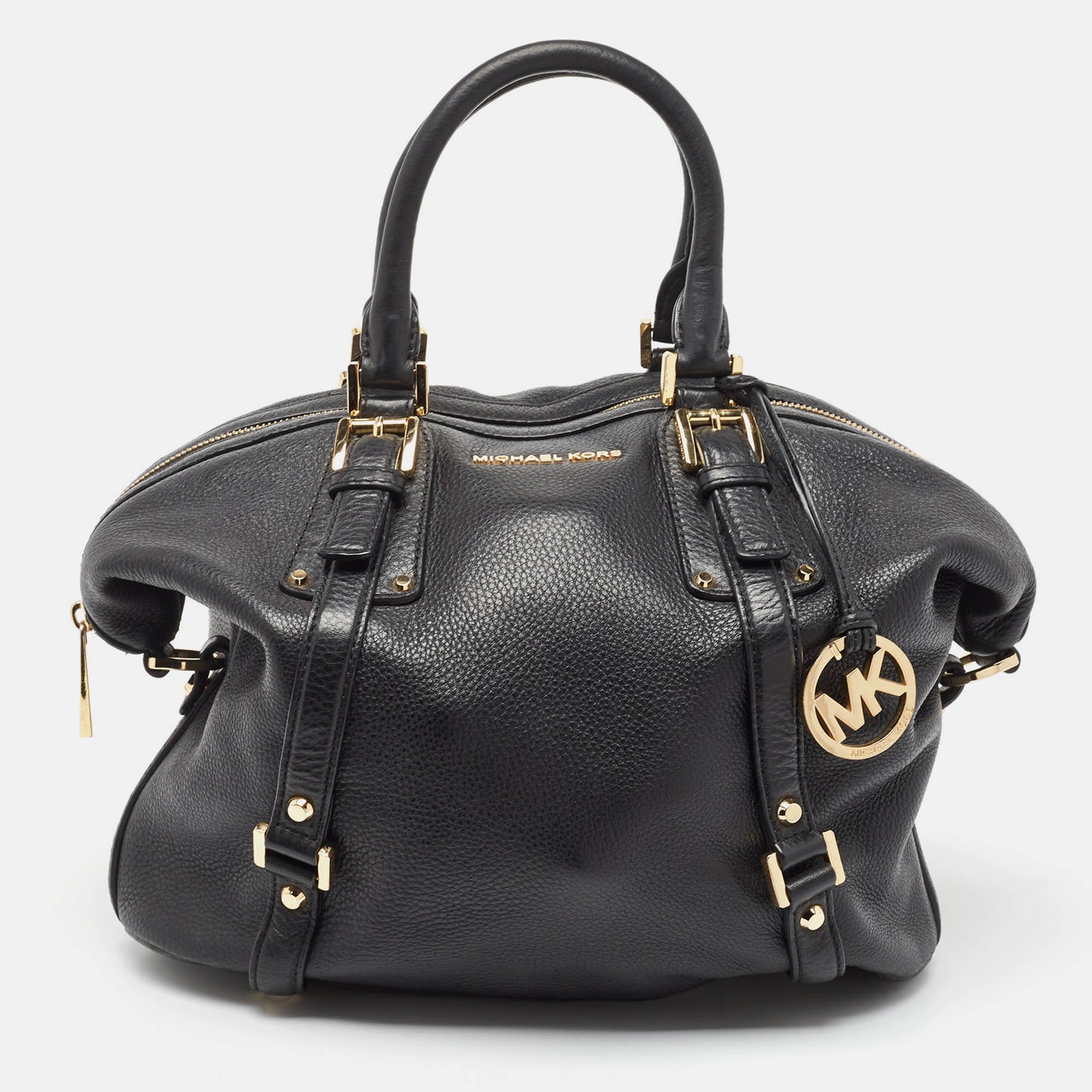 Michael Kors Black Leather Bedford Satchel