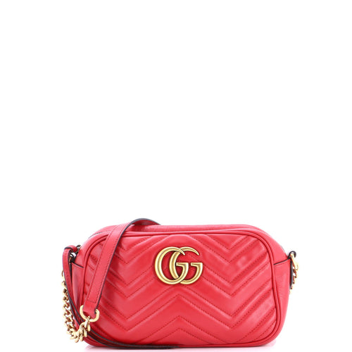 GUCCI GG Marmont Shoulder Bag Matelasse Leather Small