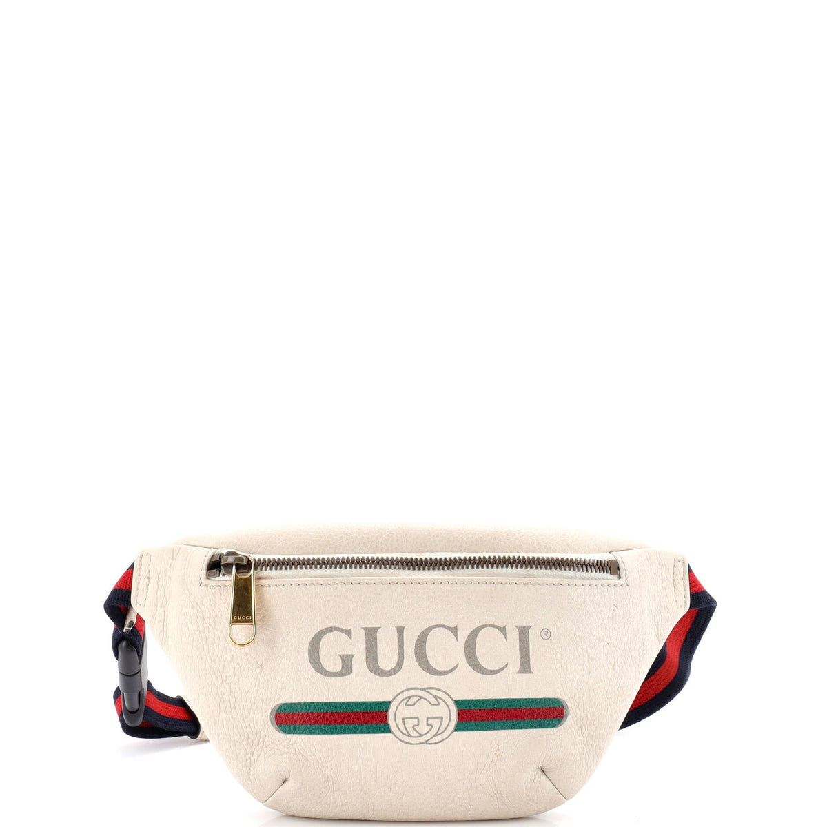 Gucci GUCCI Logo Belt Bag Printed Leather Small