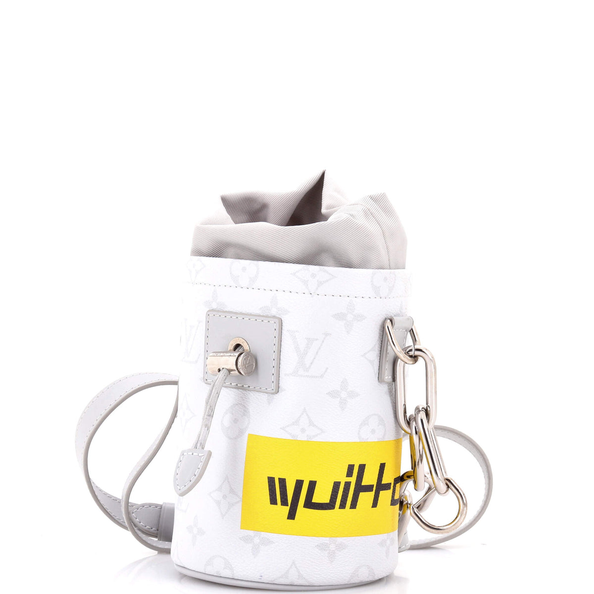 Louis Vuitton Chalk Nano Bag Limited Edition Logo Story Monogram Canvas