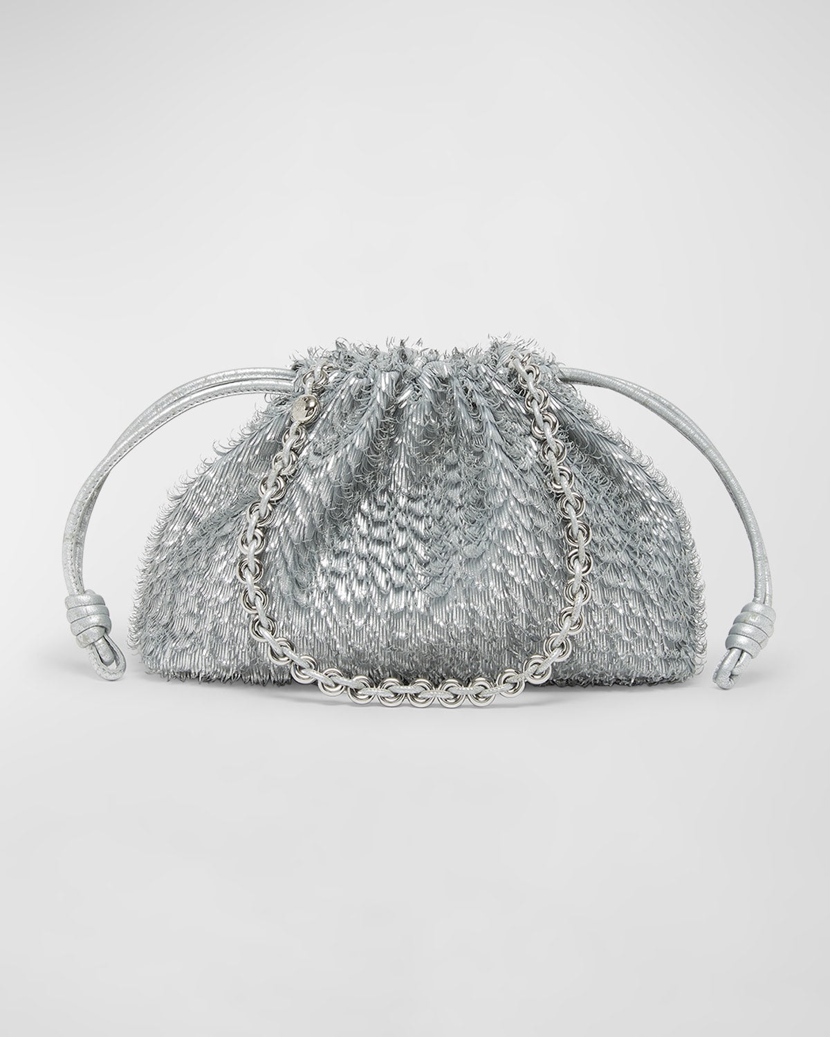 Loewe Flamenco Fringe Metallic Shoulder Bag