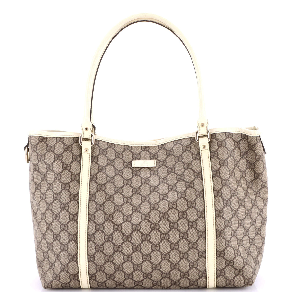 Gucci GUCCI Joy Tote GG Coated Canvas with Leather Medium
