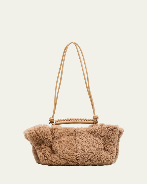 Arta Mini Shearling Top-Handle Bag